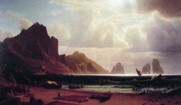  Bierstadt Lienzo - El paisaje de Marina Piccola Albert Bierstadt